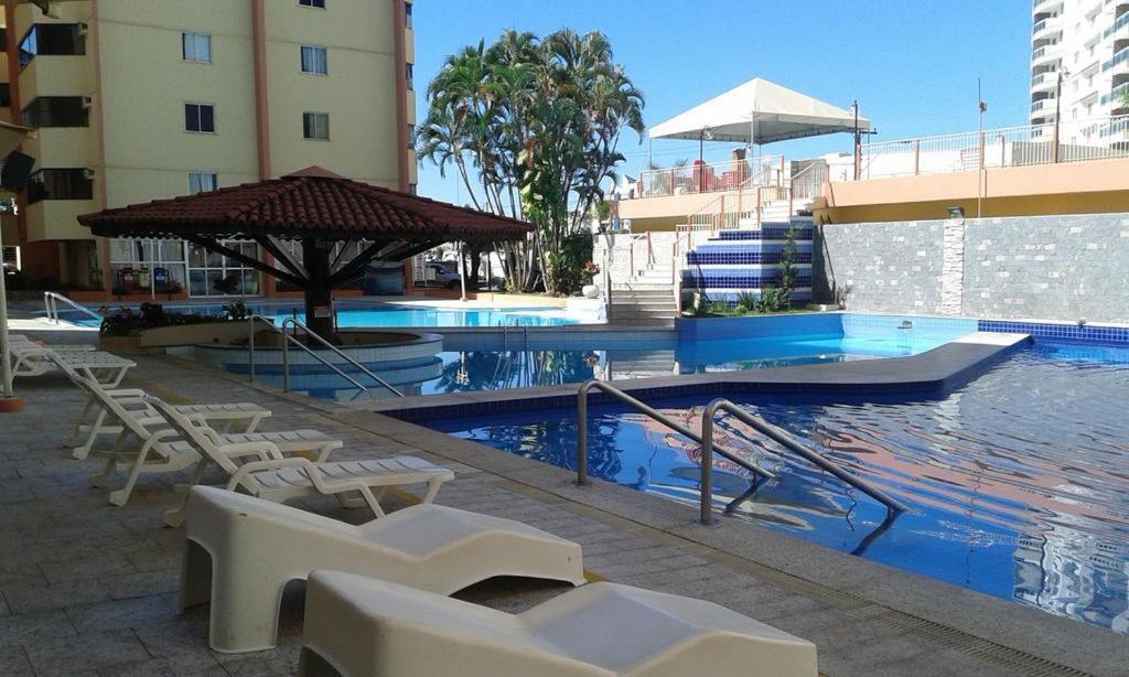 Caldas Novas - Go - Apartamento Parque Das Aguas Quentes Bloco 1 - Em Frente Clube Prive Ngoại thất bức ảnh